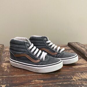 Vans Gray and Brown Kids Sneakers